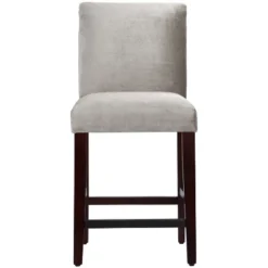 25" Velvet Parsons Counter Height Barstool Wood - Threshold™ -Furni Style Shop GUEST f9dfe6cc 73c9 46f6 9146 046c7990b68e