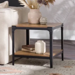 Set Of 2 Benny Urban Industrial Angle Iron Side Tables - Saracina Home -Furni Style Shop GUEST fb2a554d 6054 4753 b5b4 44f760fd07d6