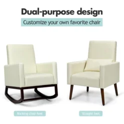 Tangkula 2-in-1 Upholstered Rocking Chair With Wood Leg & Pillow Relax Sofa Chair Light Grey/Beige/Dark Gray 19 Tangkula 2-in-1 Upholstered Rocking Chair With Wood Leg & Pillow Relax Sofa Chair Light Grey/Beige/Dark Gray -Furni Style Shop GUEST fb3113fc 95e1 49e1 b4da d0d1b94e6231