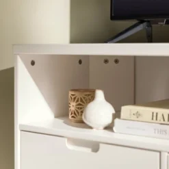 Cara Mid-Century Modern 3 Drawer Corner TV Stand For TVs Up To 58" - Saracina Home -Furni Style Shop GUEST fb957360 40de 4089 a8ee 5e1e6d667985