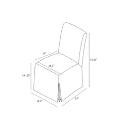 Canvas Slipcover Armless Dining Chair - Hearth & Hand™ With Magnolia -Furni Style Shop GUEST fc97354d 061e 4aac 9cad 1061314ab18c