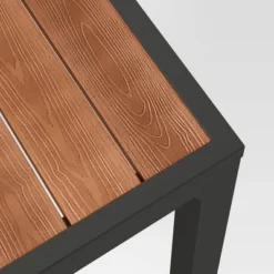 Bryant 6 Person Faux Wood Rectangle Patio Dining Table - Gray/Natural Wood - Threshold™ -Furni Style Shop GUEST fe0a4618 2959 4bc4 8d9a 99dfcf05fb48