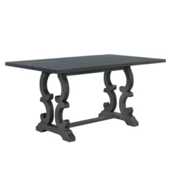 6 PCS Retro Dining Set With Unique-designed Table And Upholstered Chair-ModernLuxe -Furni Style Shop GUEST fe9eaee8 b05d 44ca b5ff b3dd9c5c3608