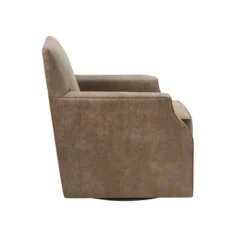 Glaser Faux Leather Swivel Chair Brown - Madison Park -Furni Style Shop GUEST fecafd4e d3e5 453f 9bfe 1bab360f12b1